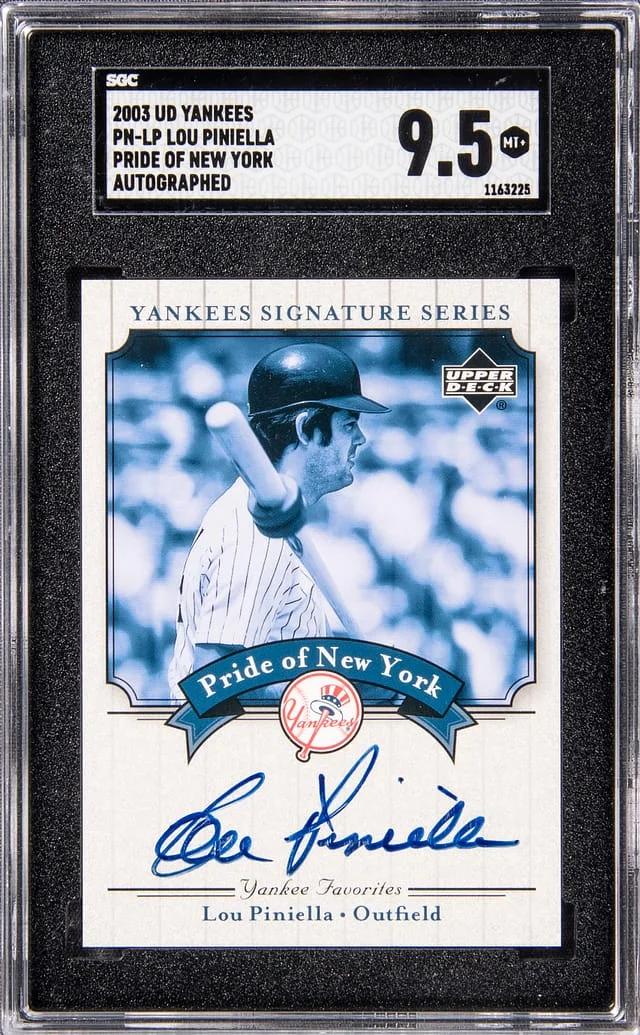 2003 Upper Deck Lou Piniella Yankees Signature Series Pride of New York #PN-LP card image