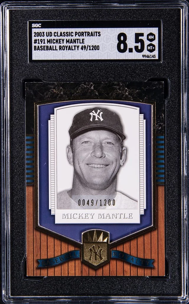 2003 Upper Deck Mickey Mantle Classic Portraits Baseball Royalty #191 card image