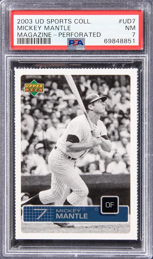 2003 Upper Deck Mickey Mantle Sports Collectibles Magazine, Perforated #UD7 card image