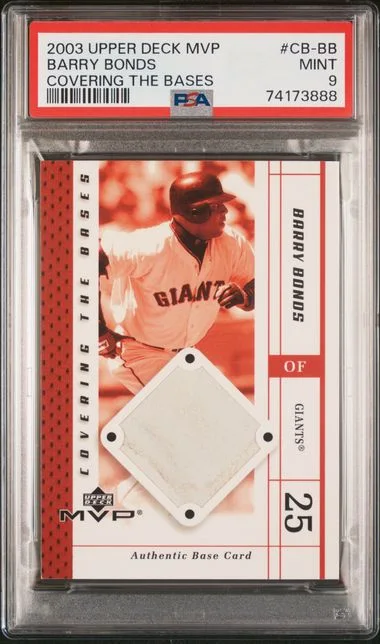 2003 Upper Deck MVP Barry Bonds Covering The Bases Covering The Bases #CB-BB card image