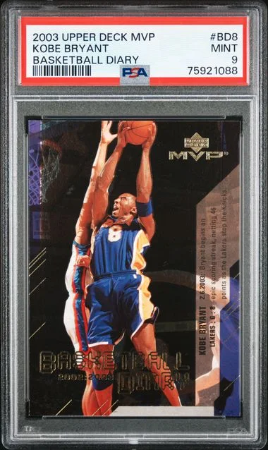 2003 Upper Deck MVP Basketball Kobe Bryant Diary #Bd8 card image