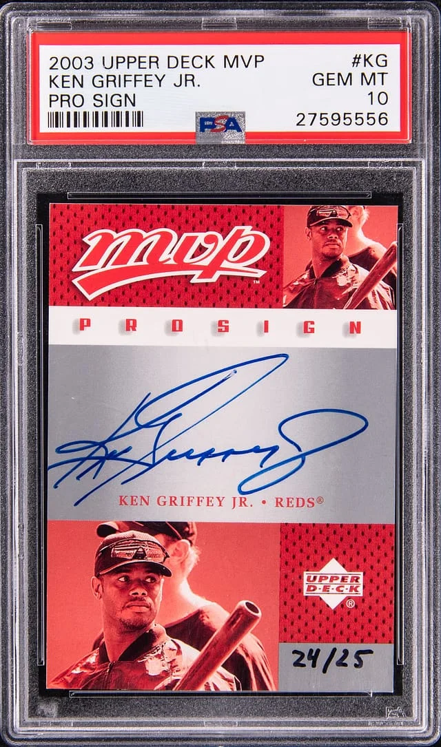 2003 Upper Deck MVP Ken Griffey Jr. Pro Sign #KG card image