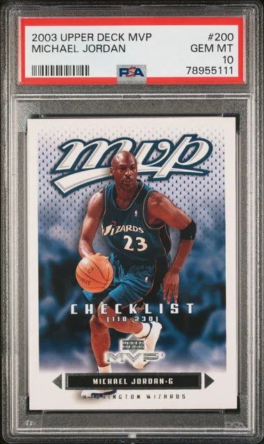 2003 Upper Deck MVP Michael Jordan #200 card image