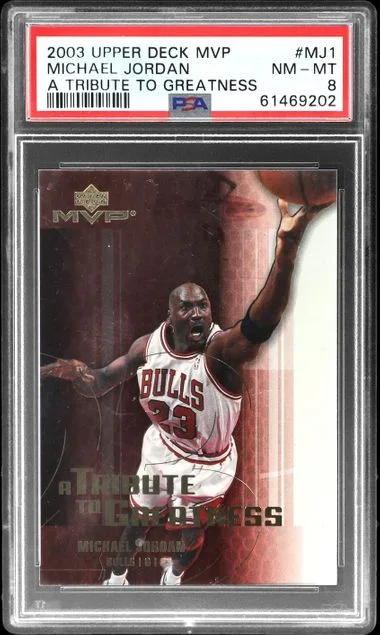 2003 Upper Deck MVP Michael Jordan A Tribute To Greatness #MJ1 card image
