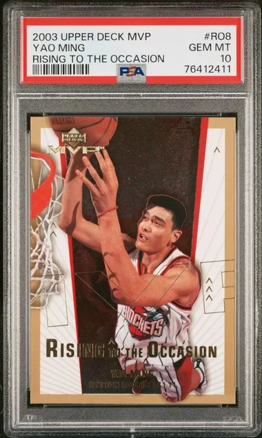 2003 Upper Deck MVP Yao Ming Rising To The Occasion #Ro8 card image