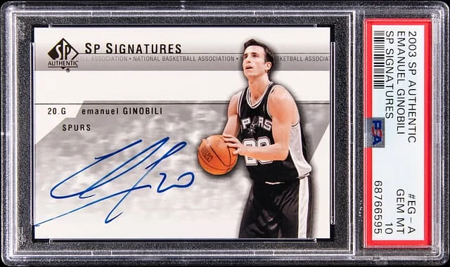 2003 Upper Deck SP Authentic Emanuel Ginobi Signatures #EG-A card image