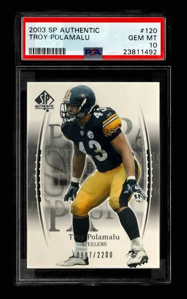 2003 Upper Deck SP Authentic Troy Polamalu #120 card image