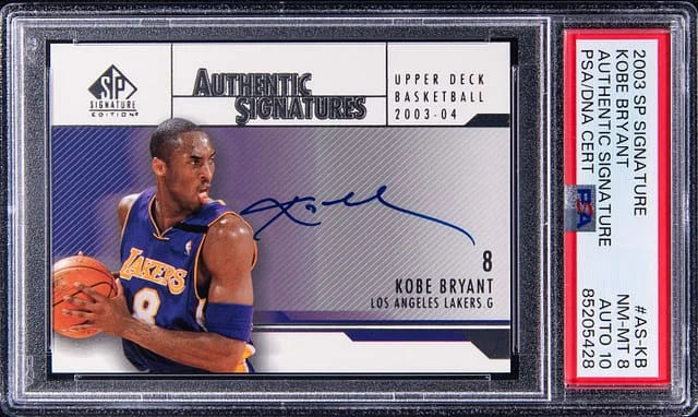 2003 Upper Deck SP Kobe Bryant Signature Authentic Signature #AS-KB card image