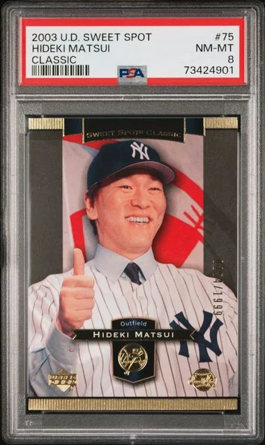 2003 Upper Deck Sweet Spot Classic Hideki Matsui #75 card image