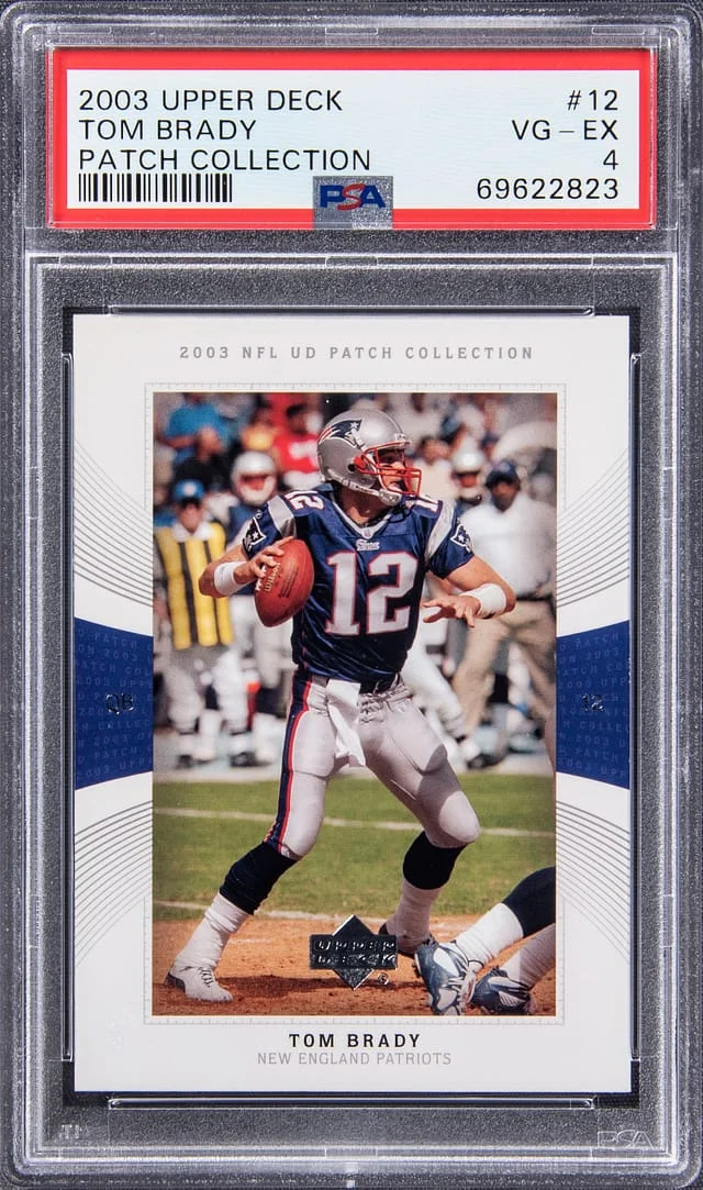2003 Upper Deck Tom Brady Patch Collection #12 card image