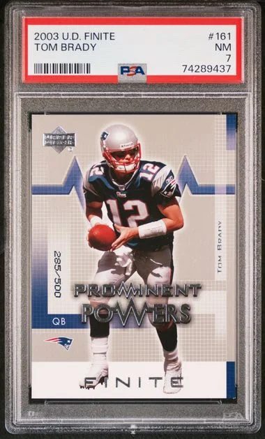 2003 Upper Deck Tom Brady Finite #161 card image