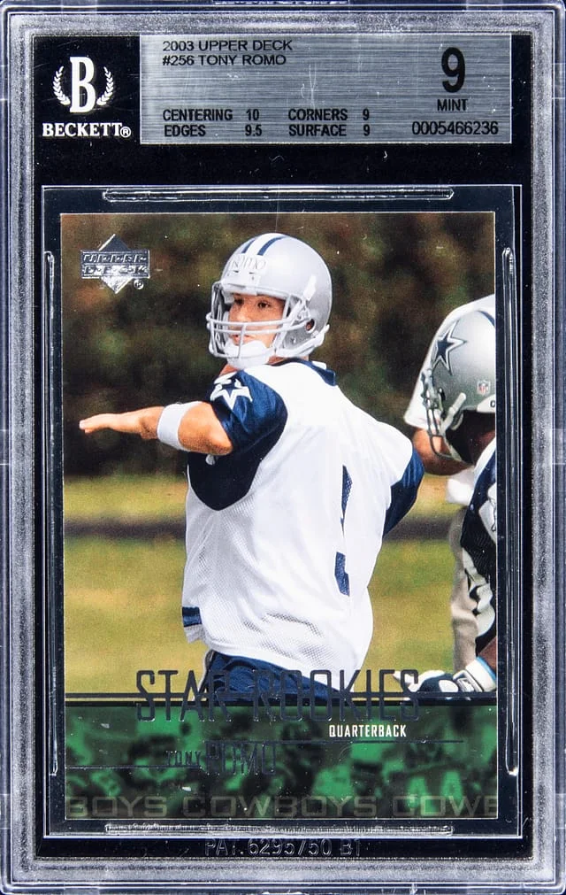 2003 Upper Deck Tony Romo #256 card image