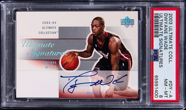 2003 Upper Deck Ultimate Collection Dwyane Wade Ultimate Signatures #DY-A card image