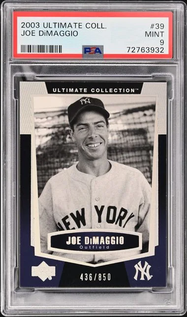 2003 Upper Deck Ultimate Collection Joe DiMaggio #39 card image