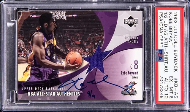 2003 Upper Deck Ultimate Collection Kobe Bryant Buyback '02 All-Star Authentics #KB-AS card image