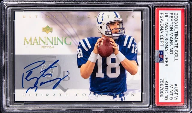 2003 Upper Deck Ultimate Collection Peyton Manning Ultimate Signatures #US-PM card image