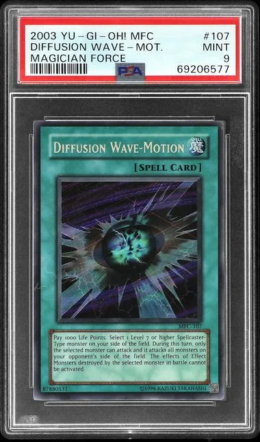 2003 Yu-Gi-Oh! MFC Magician's Force Diffusion Wave-Motion #107 card image