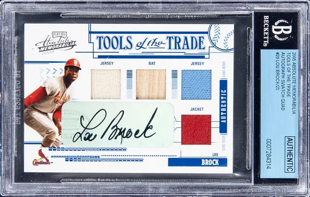 2004-05 Absolute Lou Brock Memorabilia Tools of The Trade #TT-20 card image