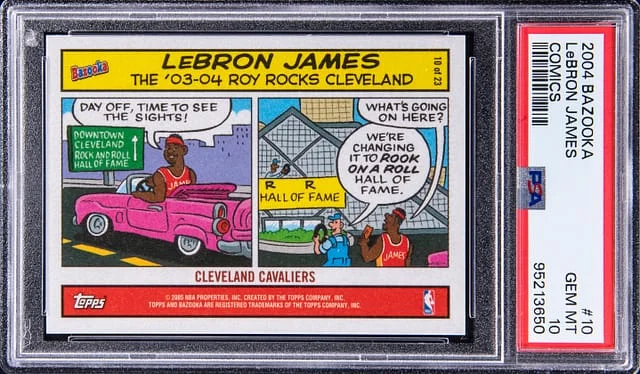 2004-05 Bazooka Comics LeBron James #10 card image