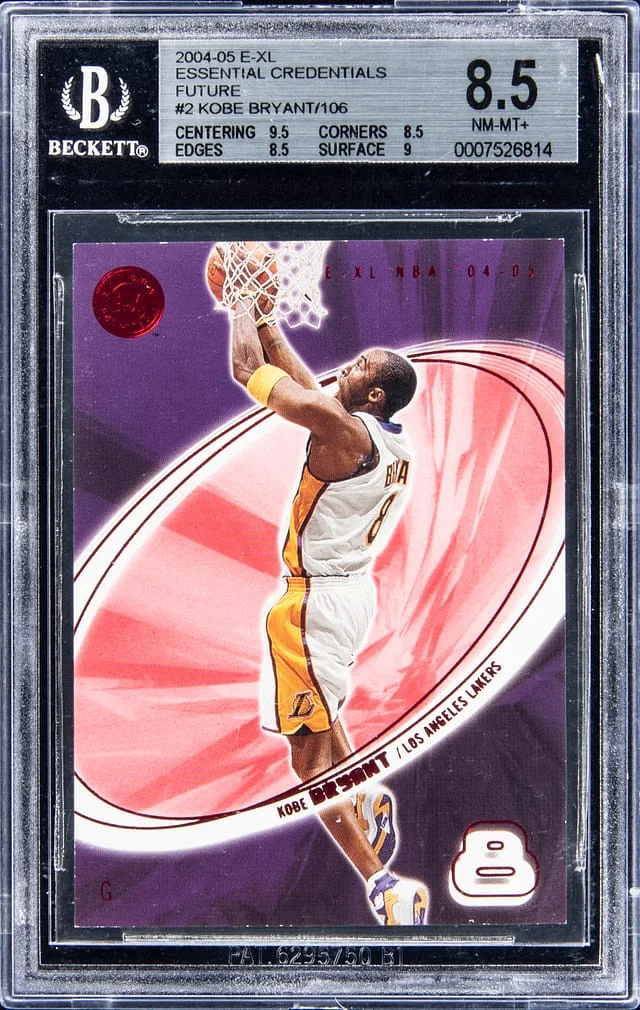 2004-05 E-XL Essential Credentials Future, Missing Serial Number Kobe Bryant #2 card image