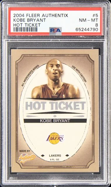 2004-05 Fleer Authentix Kobe Bryant Hot Ticket #5 card image