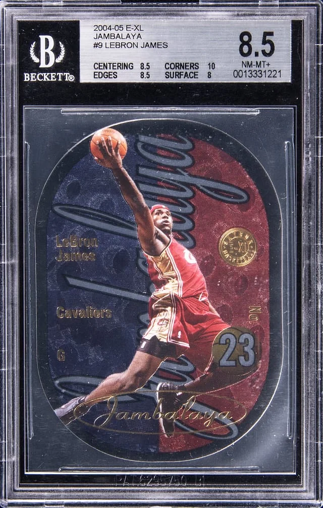 2004-05 Fleer LeBron James E-XL Jambalaya #9 card image