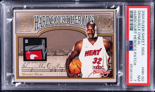 2004-05 Fleer Shaquille O'Neal Sweet Signatures Hardcourt Heroics Patch #HH-SO card image