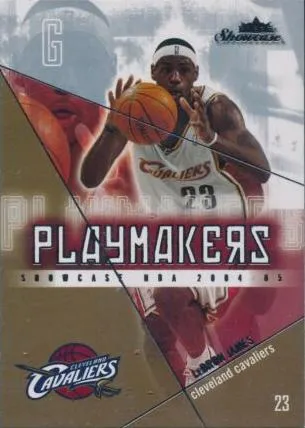 2004-05 Fleer Showcase Lebron James Playmakers #12PM card image