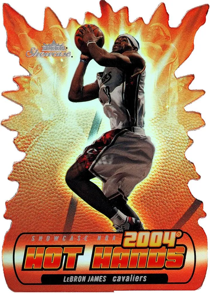 2004-05 Fleer Showcase Lebron James Hot Hands #3 card image