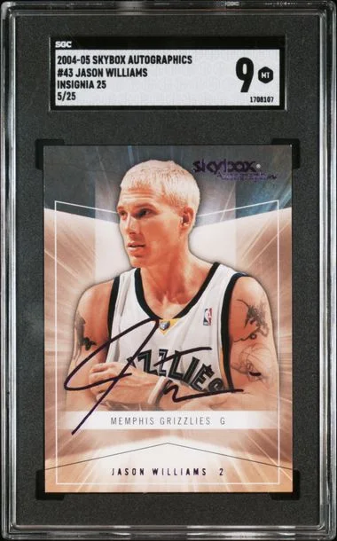 2004-05 Fleer SkyBox Jason Williams Autographics Insignia #43 card image