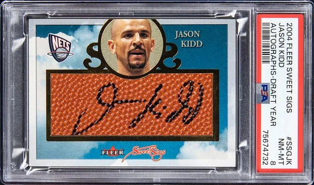 2004-05 Fleer Sweet Sigs Jason Kidd Autographs Draft Year #SSG-JK card image