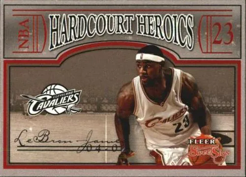 2004-05 Fleer Sweet Sigs Lebron James Hardcourt Heroics #25 card image