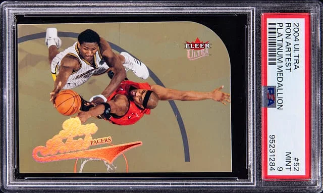 2004-05 Fleer Ultra Ron Artest (Metta World Peace) Platinum Medallion #52 card image
