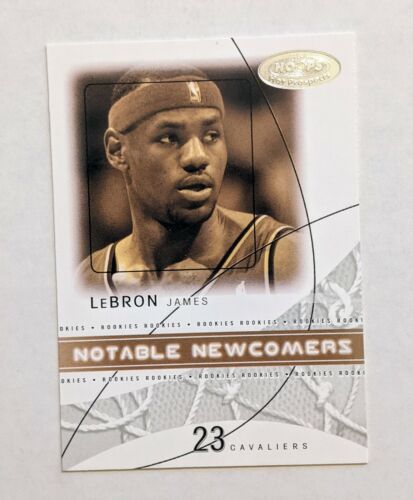 2004-05 Hoops Hot Prospects Lebron James Notable Newcomers #13 card image