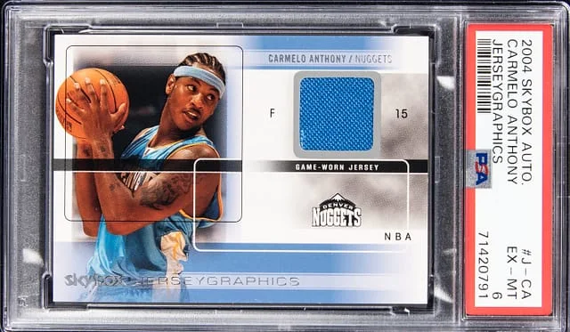 2004-05 SkyBox Autographics Carmelo Anthony Jerseygraphics #J-CA card image