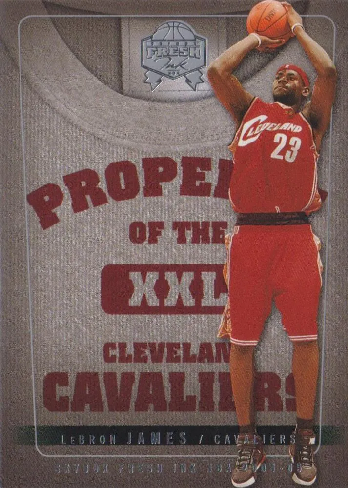 2004-05 SkyBox Fresh Ink Lebron James Property of #5 card image