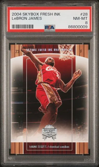 2004-05 SkyBox LeBron James Fresh Ink #28 card image