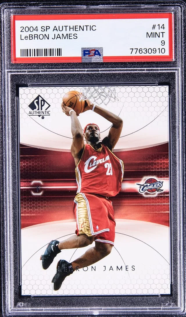 2004-05 SP Authentic LeBron James #14 card image