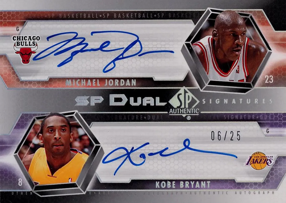 2004-05 SP Authentic Michael Jordan Signatures Dual #SP2-JB card image
