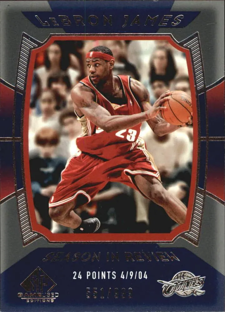 2004-05 SP Game Used Lebron James #133 card image