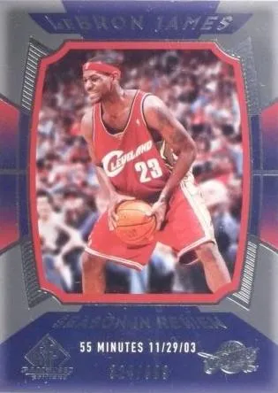 2004-05 SP Game Used Lebron James #135 card image