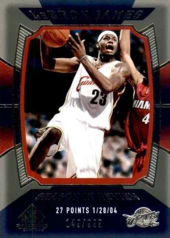 2004-05 SP Game Used Lebron James #138 card image