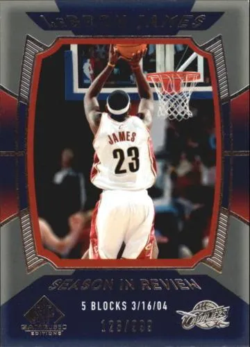 2004-05 SP Game Used Lebron James #142 card image