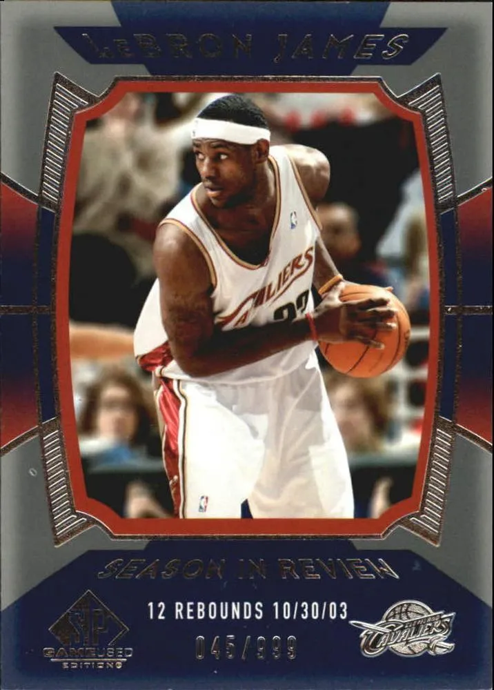 2004-05 SP Game Used Lebron James #143 card image