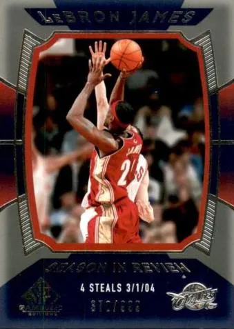 2004-05 SP Game Used Lebron James #144 card image
