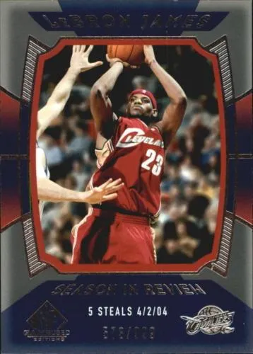 2004-05 SP Game Used Lebron James #147 card image