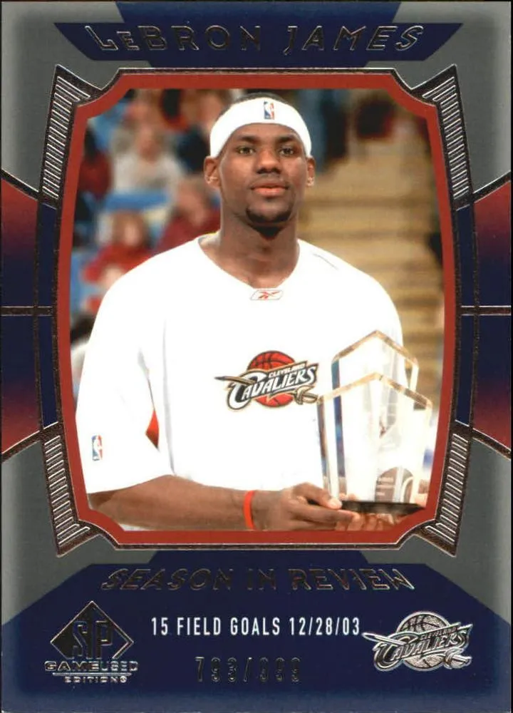 2004-05 SP Game Used Lebron James #148 card image