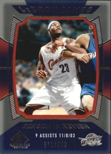 2004-05 SP Game Used Lebron James #150 card image