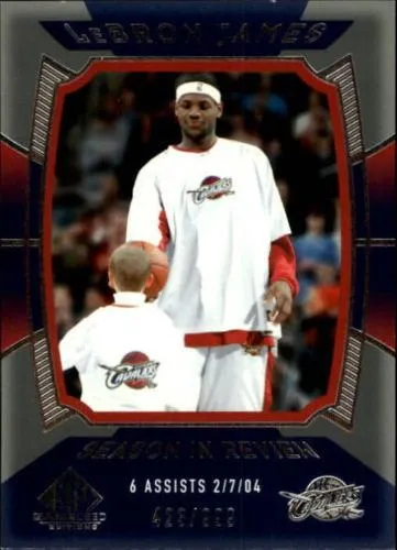 2004-05 SP Game Used Lebron James #151 card image