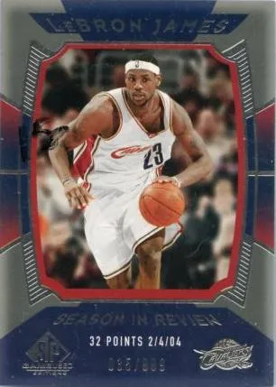 2004-05 SP Game Used Lebron James #153 card image